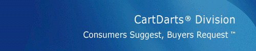 CartDarts - Consumers Suggest, Buyers Request